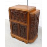 An Oriental Art Deco style cocktail cabinet,