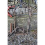 Various iron brackets etc.