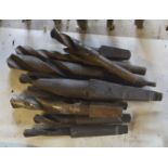Various drill bits, length of longest approx. 9".