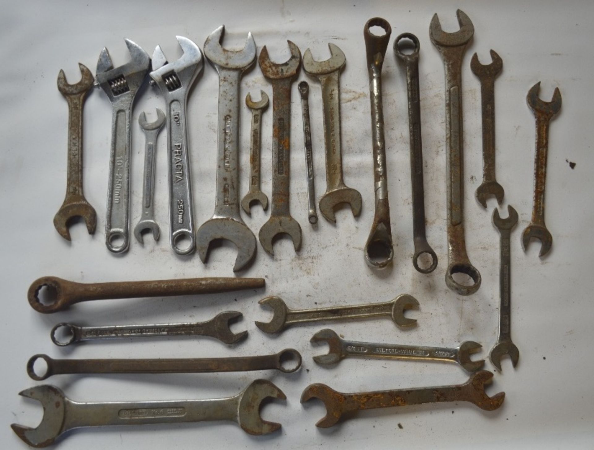 A collection of BSW - BSF spanners, length of longest approx. 12".