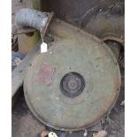 A motorised 'Alcosa' forge fan by William Allday & Co. Ltd, diameter approx. 20".