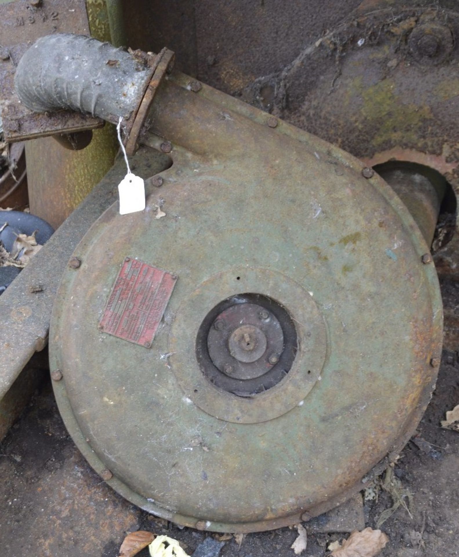 A motorised 'Alcosa' forge fan by William Allday & Co. Ltd, diameter approx. 20".