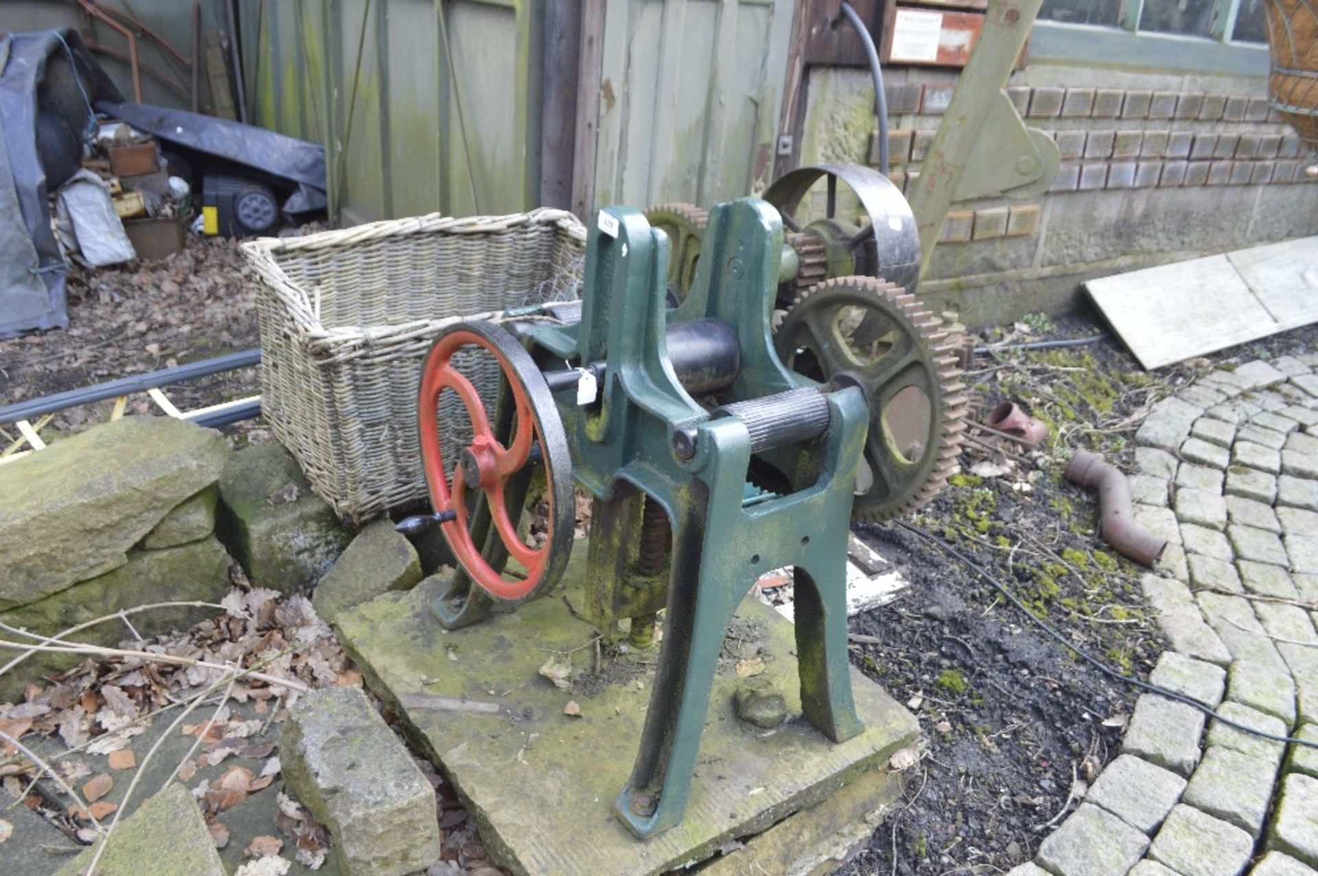 A Victorian bending machine, height approx. 33".