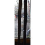 An approx. 10ft measuring stick, believed to be used by Dibnah in chimney demolition.
