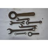 A collection of BSW - BSF spanners, length of longest approx. 10".