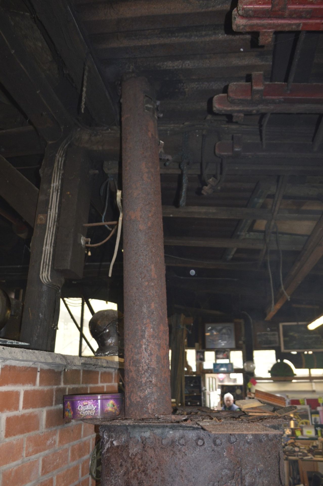 The original boiler from Betsy the steam engine, converted to a wood burner, diameter approx. 30". - Image 4 of 5