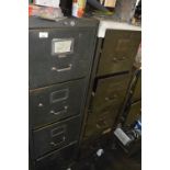 Two four drawer filing cabinets, one by Milner's Safe Co. Ltd. (2).