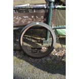 A wheel and tyre, diameter approx. 32".