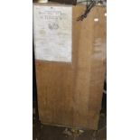 A plywood cupboard, width approx. 22 1/2".