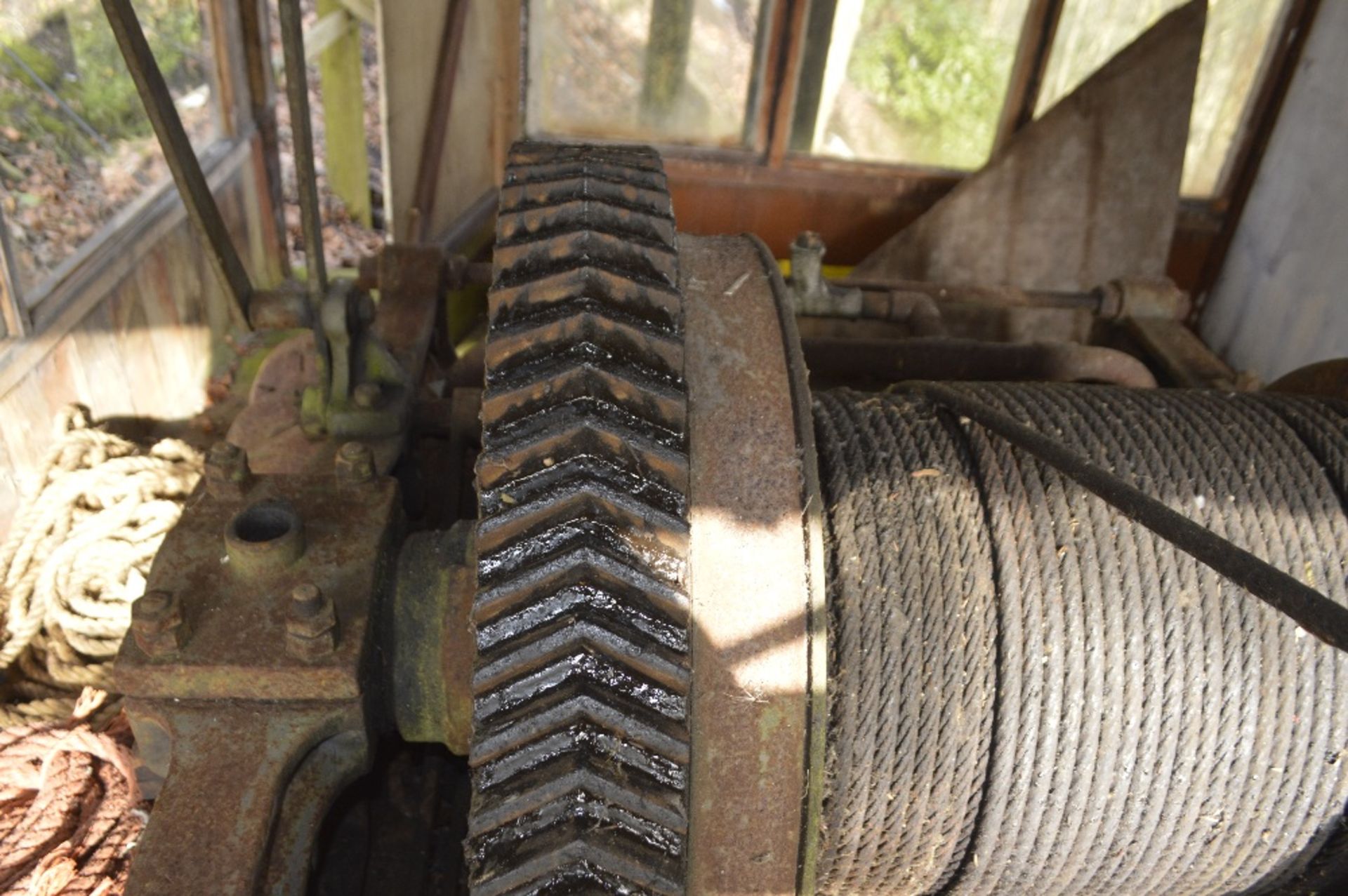 A winding machine by Clark Champman & Co. Ltd Gateshead, inscribed 'NCB 515', width approx. 65". - Image 3 of 5