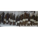 Various drill bits, length of longest approx. 7".