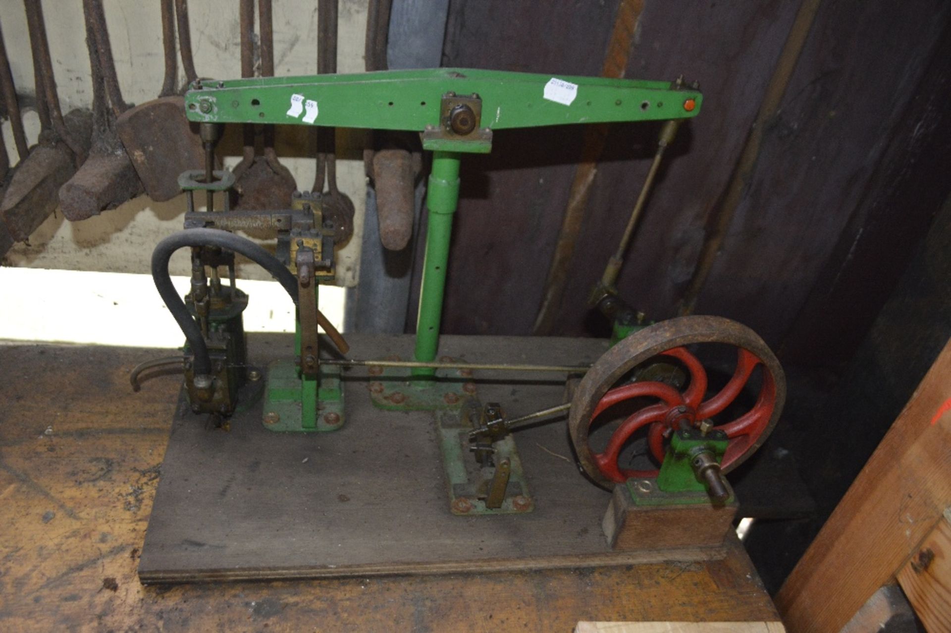 A miniature beam engine, length of beam approx. 16".