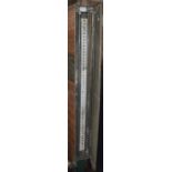 A steam gauge by J Rimmer & Co. Instruments Liverpool, length approx. 32".