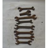 A collection of BSW - BSF spanners, length of longest approx. 10".