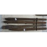 Four various chisels, length of longest approx. 24" (4).