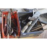 Various miscellaneous items to include files, chisels, scissors, brackets etc.