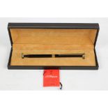 Cased Dupont Laque de Chine ballpoint pen.