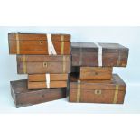 A quantity of work boxes for restoration.