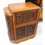 An Oriental Art Deco style cocktail cabinet,