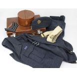A WWII period RAF uniform comprising war service dress blouse, size eight,