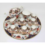 A mid-to-late 19th century Copeland tea service with hand-painted Imari decoration, pattern no.