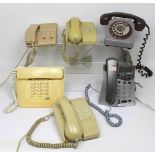 A collection of six vintage telephones (6).