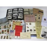 A group of military ephemera to include 'Trench Orders Fourth Division' and 'When I Join the Ranks'
