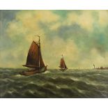 RV CAMPEN; mid-20th century North European school, oil on canvas,