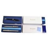 WATERMAN; a boxed ballpoint pen, a further boxed ballpoint pen,