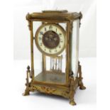A 19th century eight-day French-style mantel clock,