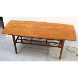 A retro teak coffee table.