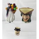 Two Royal Doulton character jugs;