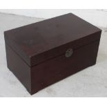 A contemporary blanket box, width 79cm.