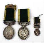 Efficiency Medal 1930, 'Territorial' (x2); two medals, George VI issue, awarded to 2052382 Gnr. G.