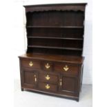 A George III oak dresser,