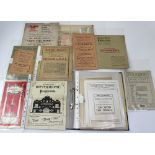 A collection of early 20th century music hall and theatrical ephemera including numerous programmes