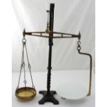 A set of Victorian cast iron and brass steam scales by W & T Avery of Birmingham,