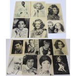 Twelve signed photographs of various stars given to the well-known makeup artist of the 60s,