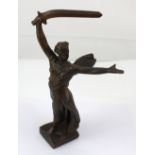 A 20th century bronze figure after Yevgeny Buchetich and Nikolai Nikitin 'The Motherland Calls',