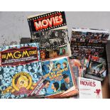 A collection of film reference books.