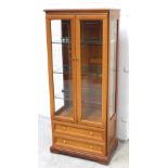 A contemporary display cabinet,