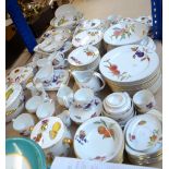 A large quantity of Royal Worcester 'Evesham' pattern decorated dinner and teaware.