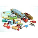 A mixed group of model cars including Corgi 233 'Heinkel Economy Car' (x2, reproduction boxes),