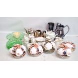 A mixed lot of ceramics including a Crown Douglas part tea set,