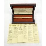 A Parker 105 rolled gold Royal Wedding 1981 commemorative fountain pen no.