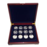 A collection of over thirty Lady Diana themed silver coins,