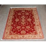 A red ground Ziegler carpet, 230 x 160cm.