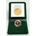 An Elizabeth II proof sovereign, 1980, encapsulated and cased with certificate.