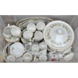 A Royal Doulton 'Clairmont' pattern decorated dinner and tea service including a pair of tureens,