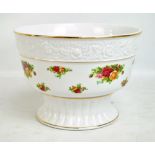 A Royal Albert 'Old Country Roses' pattern punch bowl, diameter 27cm.